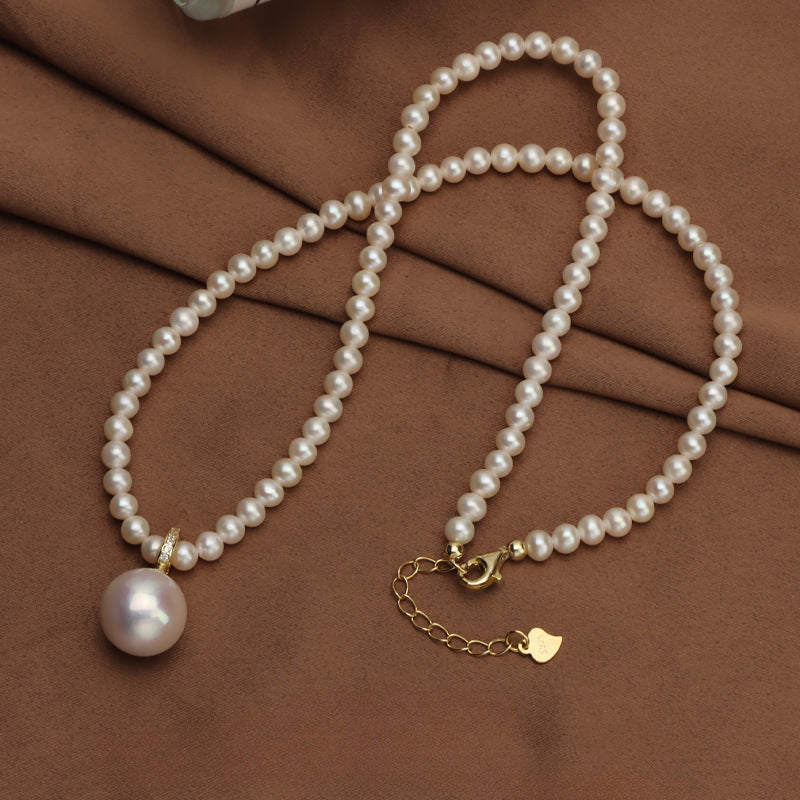 French Gentle Natural Freshwater Pearl Necklace