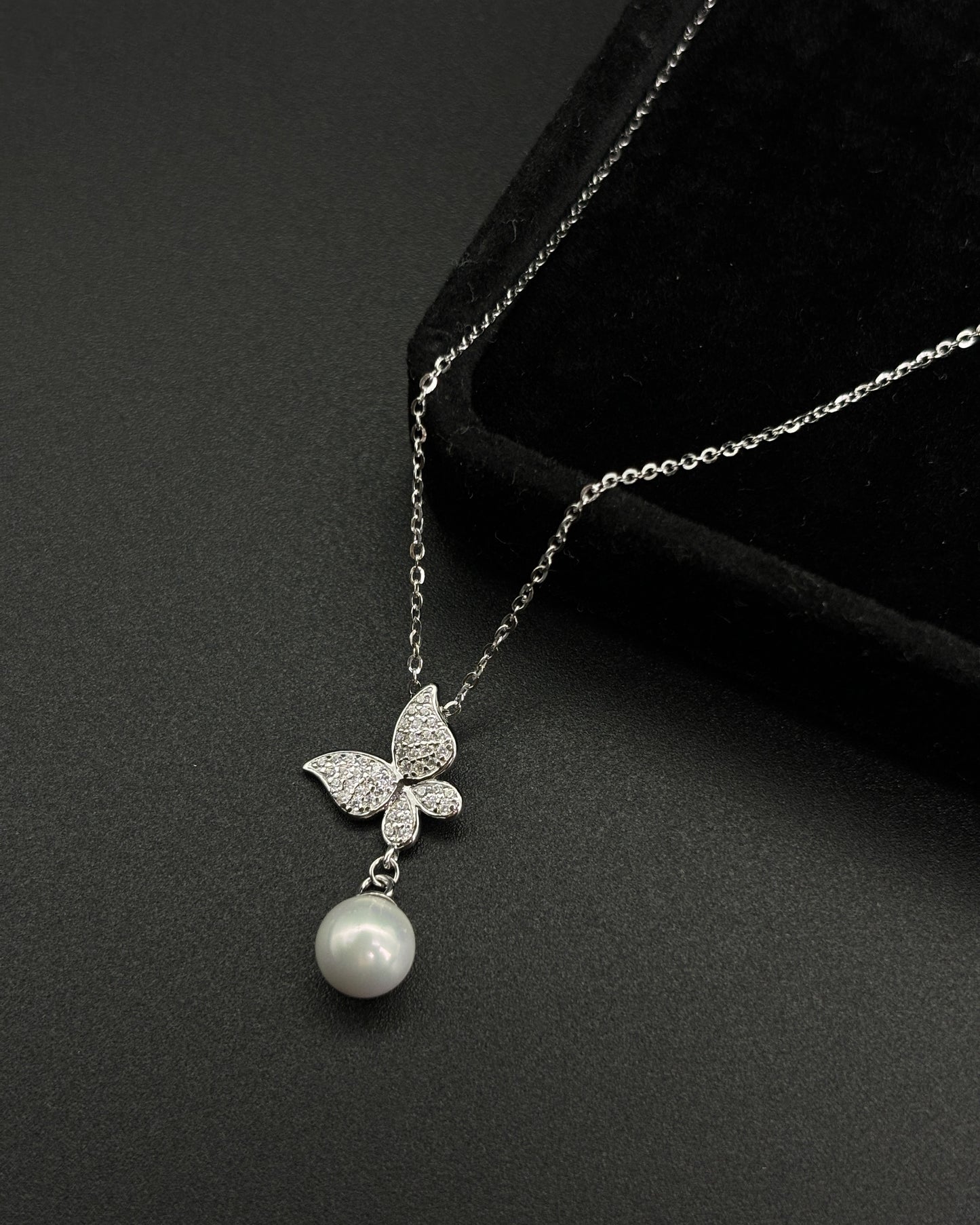 Butterfly Natural Freshwater Pearl Necklace