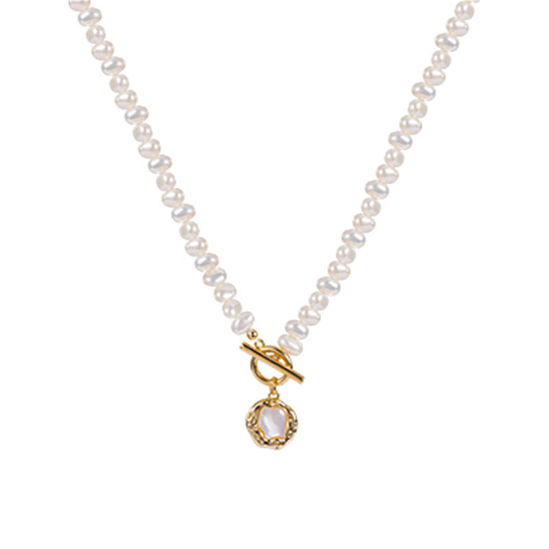 Baroque special-shaped natural freshwater pearl necklace