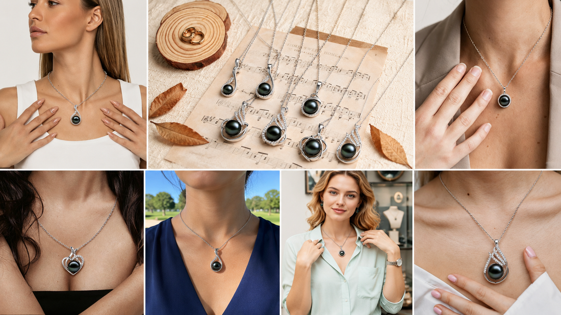How to Style a Black Pearl Pendant Necklace