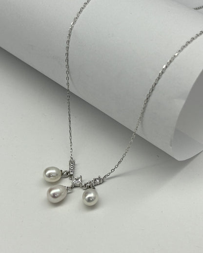 Natural pearl smart fringed pendant