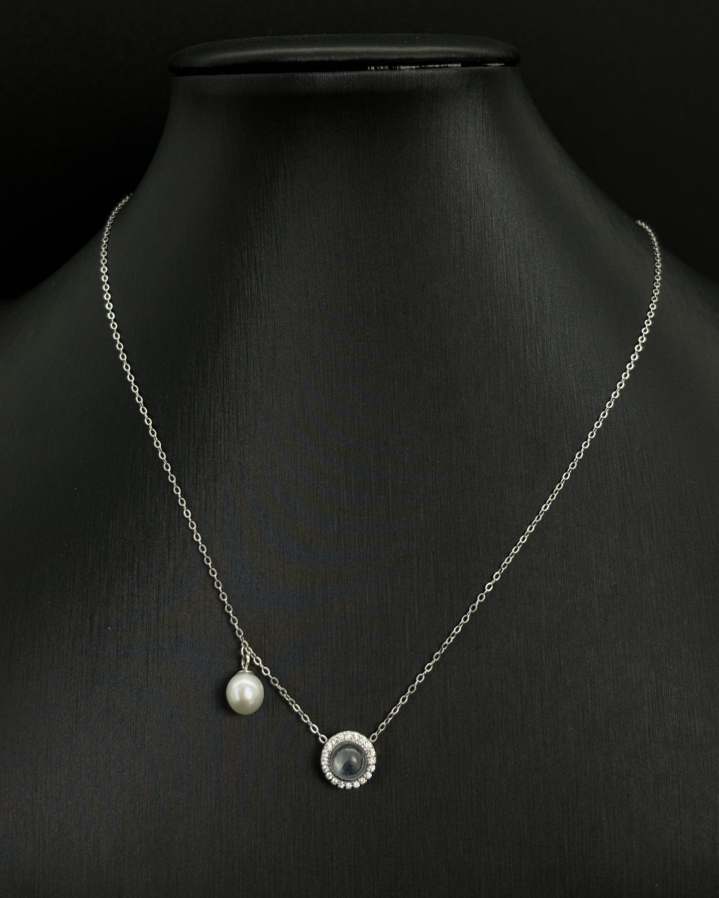 Light Luxury Aquamarine Pearl Necklace