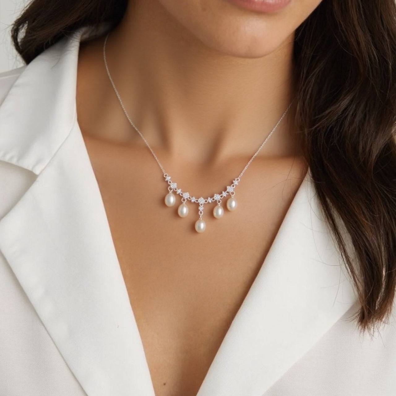 Smart tassel pearl necklace