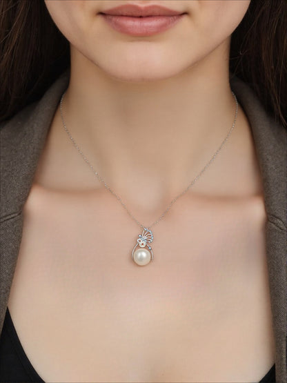 Original sterling silver freshwater pearl money bag necklace