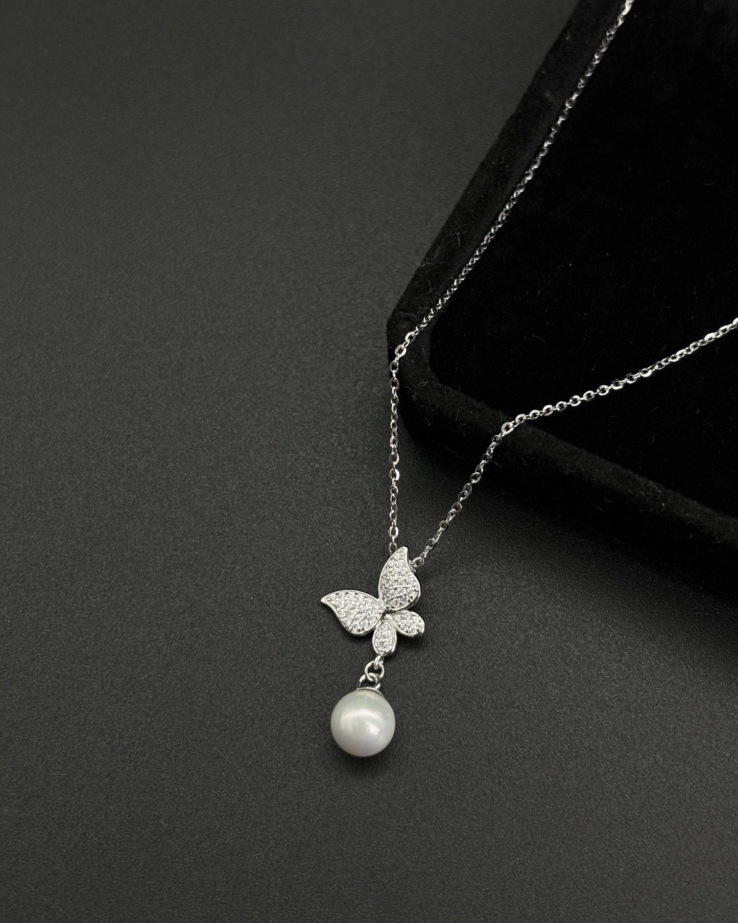 Butterfly Natural Freshwater Pearl Necklace