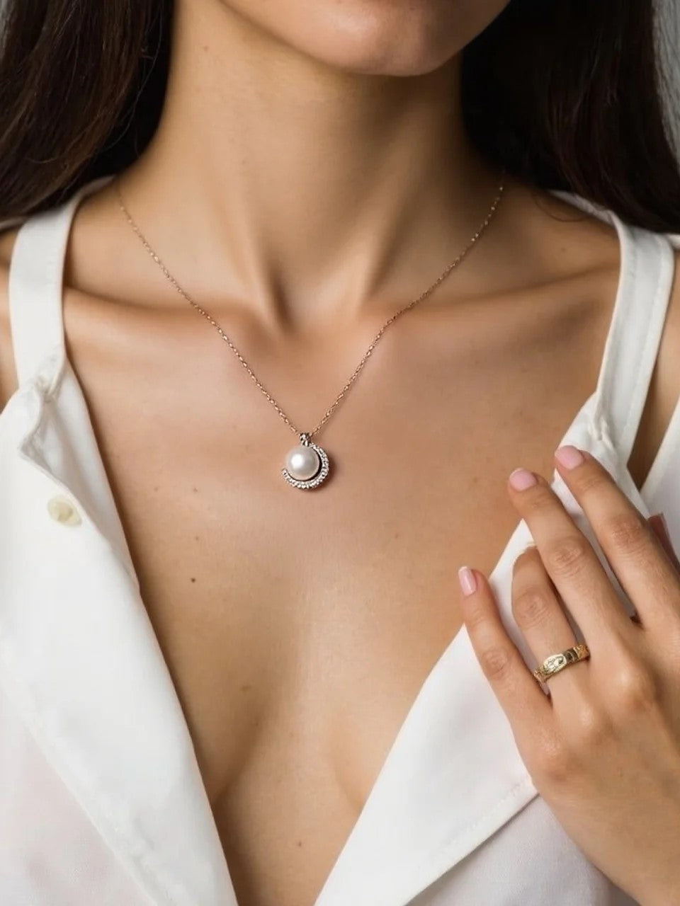 Moon Muse Pearl Pendant