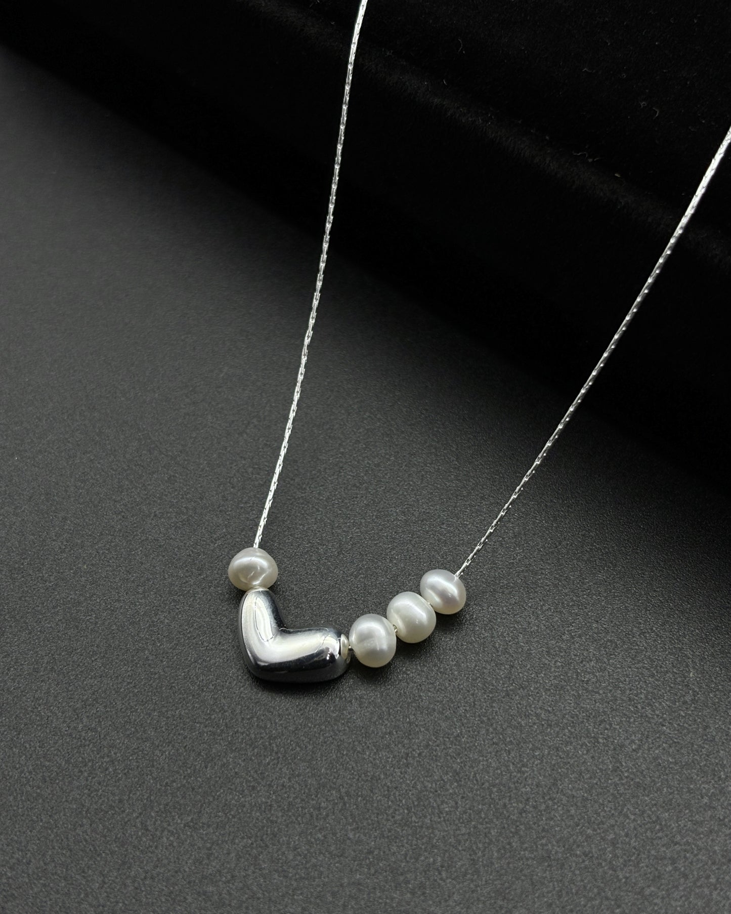 Irregular Lentil Love Freshwater Pearl Pendant