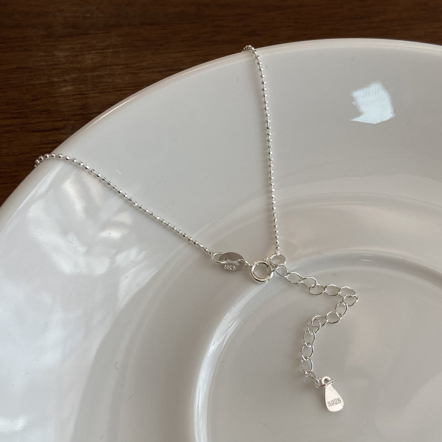 Versatile Simple Single Natural Freshwater Pearl Sterling Silver Necklace