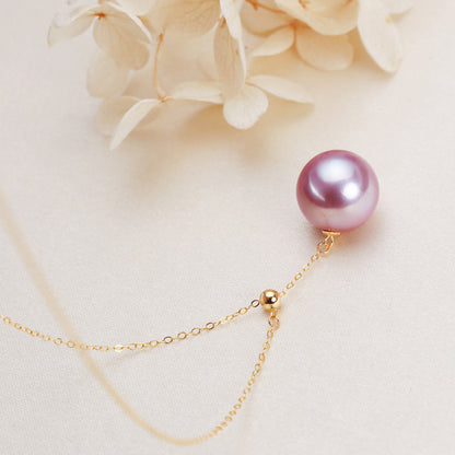 Purple noble pearl pendant