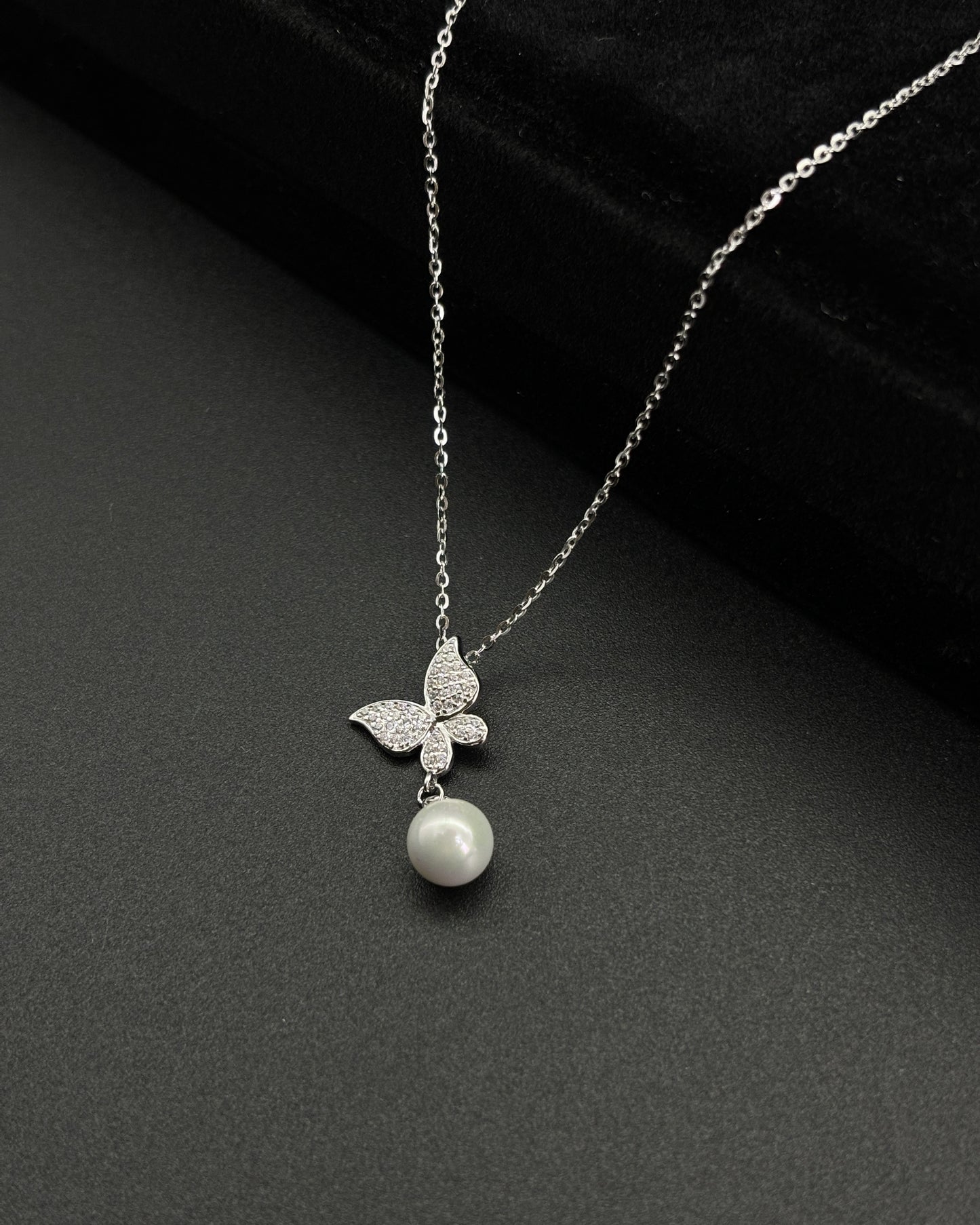 Butterfly Natural Freshwater Pearl Necklace