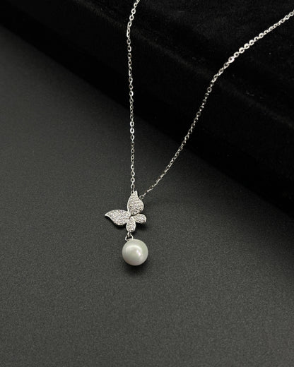Butterfly Natural Freshwater Pearl Necklace