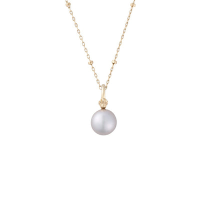Natural grey pearl pendant.