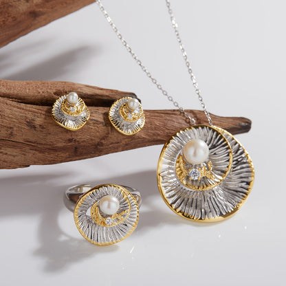 Floral Design Pearl Set