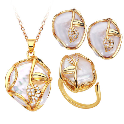 White Baroque Pearl Design Set