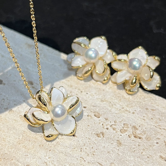 Natural Pearl Flower Series Design Set