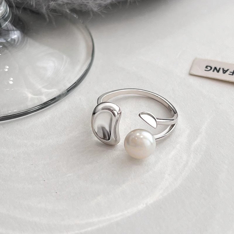 Irregular Lucky Bean Pearl Ring