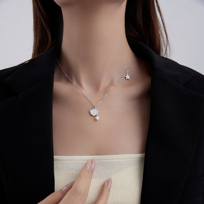 Starfish Shell Pearl Necklace