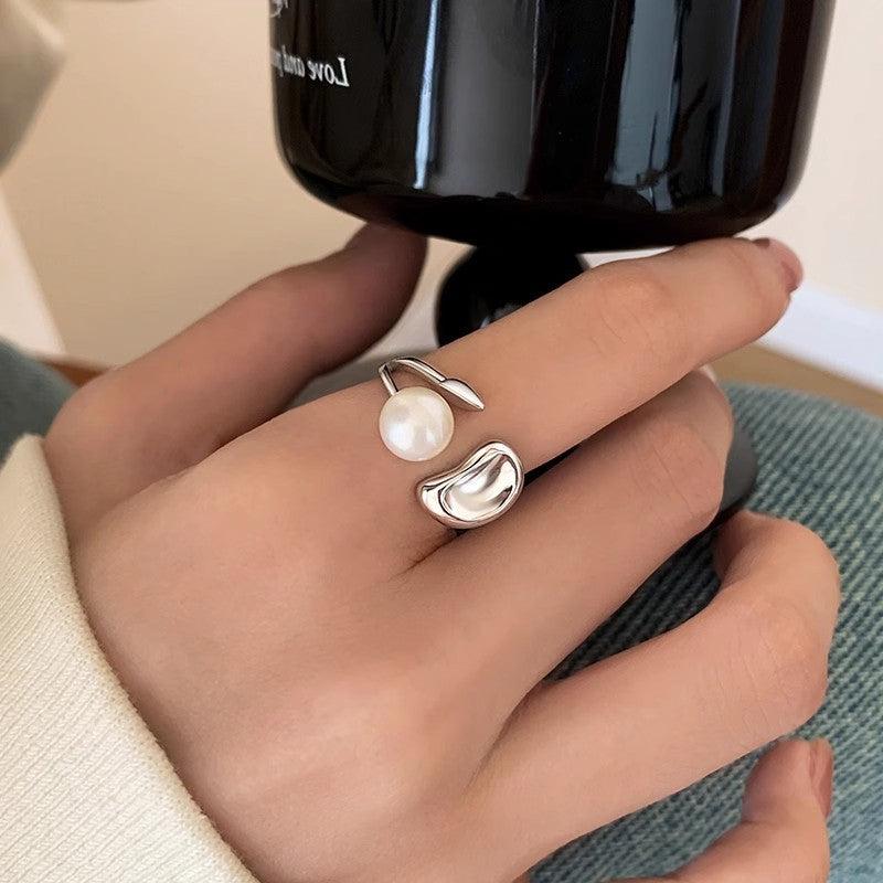 Irregular Lucky Bean Pearl Ring