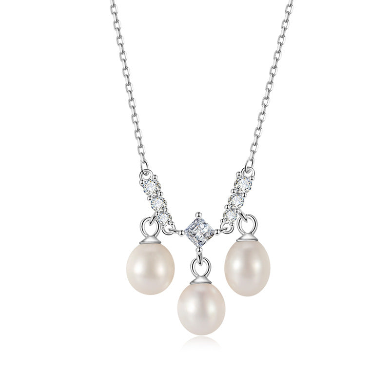 Natural pearl smart fringed pendant