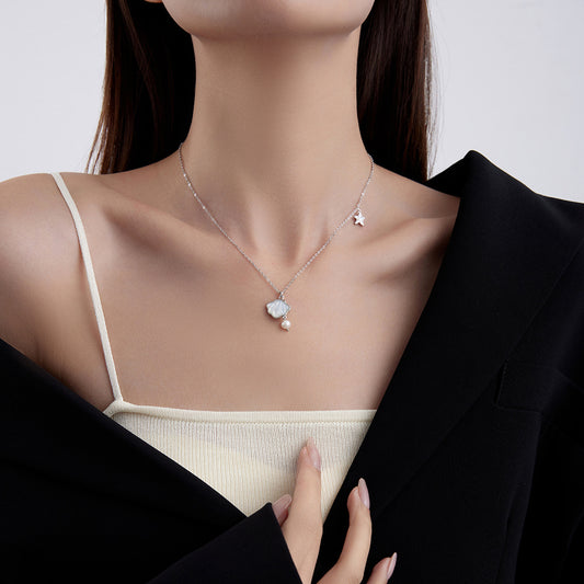 Starfish Shell Pearl Necklace