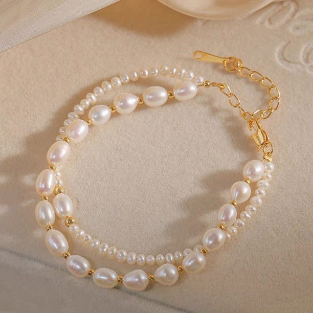 Natural Baroque Pearl Design Bracelet