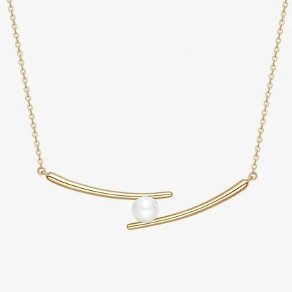 Fashion design cross-shaped pearl pendant
