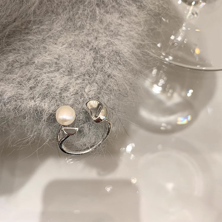 Irregular Lucky Bean Pearl Ring