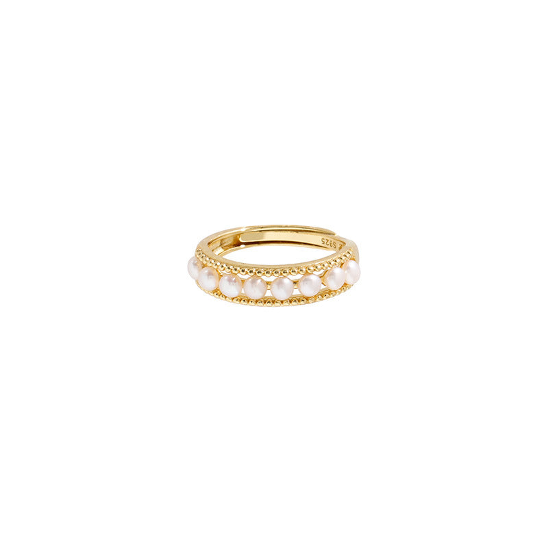 Vintage court pearl ring