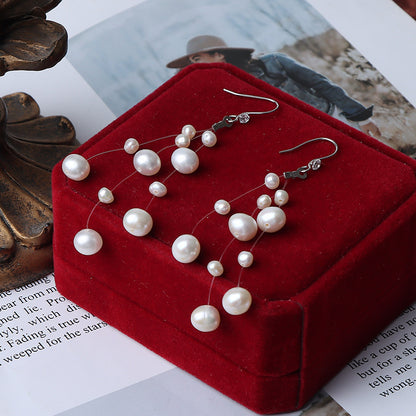 Star freshwater pearl earrings