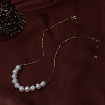 Design natural pearl necklace