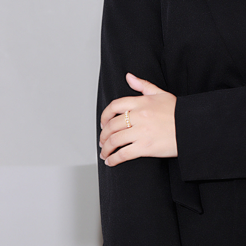 Vintage court pearl ring