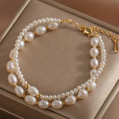 Natural Baroque Pearl Design Bracelet