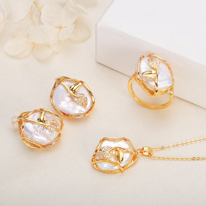 White Baroque Pearl Design Set