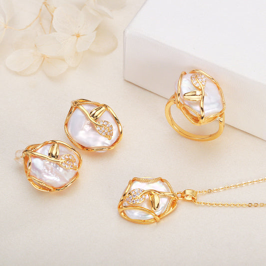 White Baroque Pearl Design Set