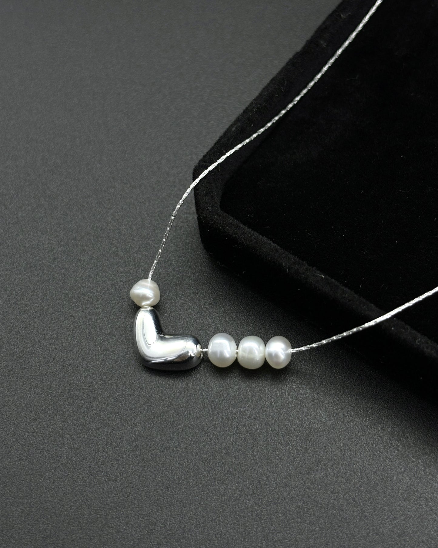 Irregular Lentil Love Freshwater Pearl Pendant
