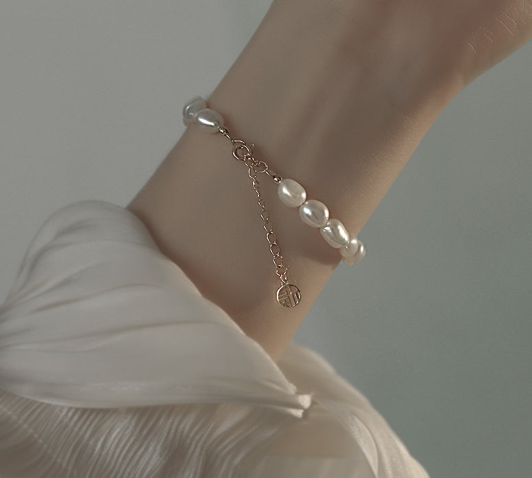 Natural pearl gentle wind bracelet