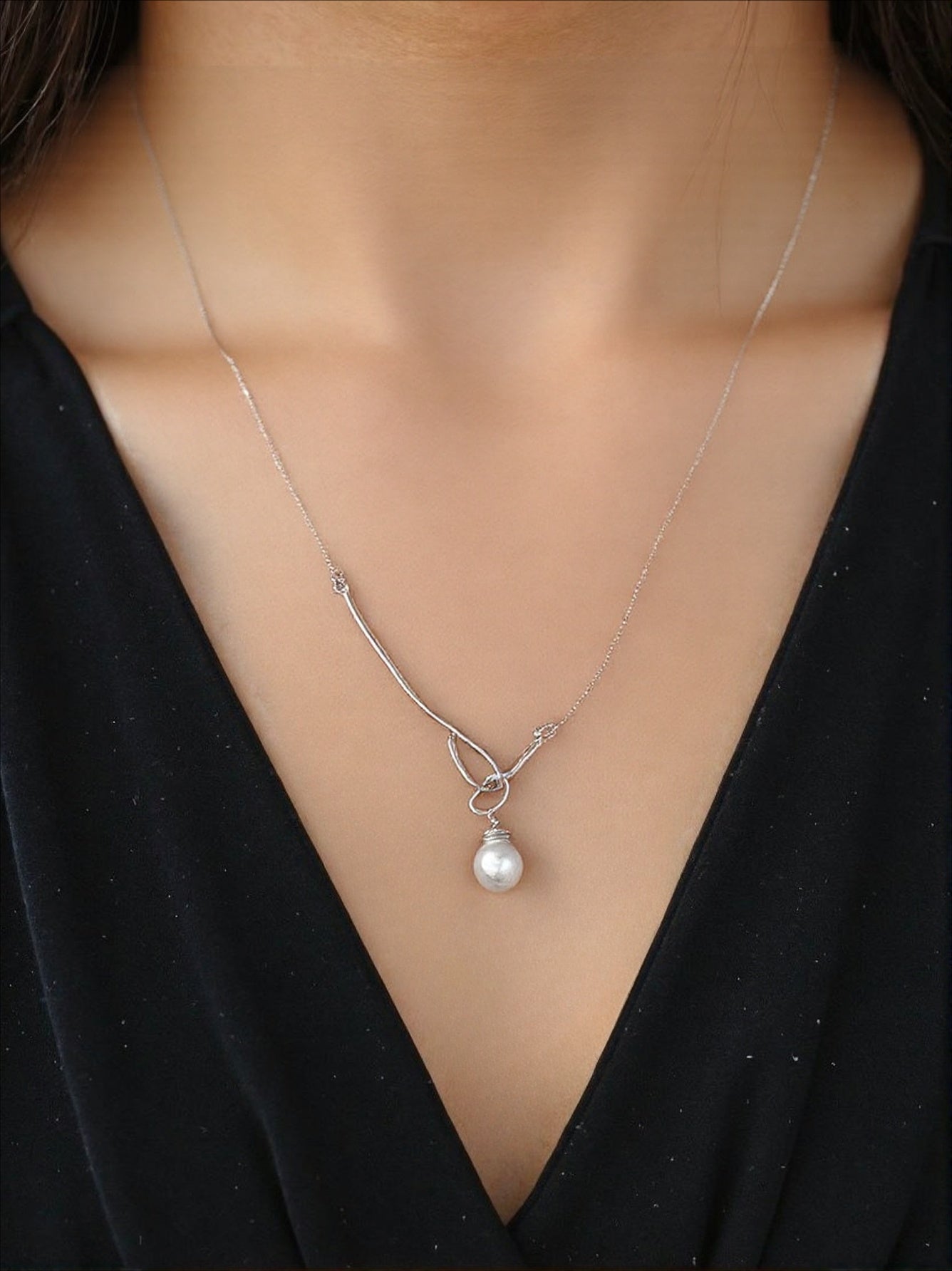Angel's Ring Pearl Pendant